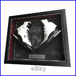 Signed Lennox Lewis Personal Boots Framed Display Boxing Heayyweight Champion