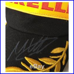 Signed Max Verstappen Used Personal 2018 Podium Cap Framed Red Bull Racing F1