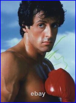 Signed Sylvester Stallone 16x12 Rocky Photo Rambo Coa In Person