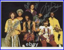 Sly & Family Stone Larry Graham + 3 Signed 8 x 10 Photo Genuine In Person + COA