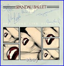 Spandau Ballet English New Wave Band In Person Signed 12 Record Cover
