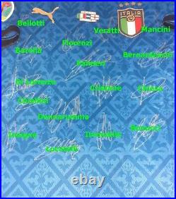 Squad Signed Italy Italia Azzurri Euro 2020 Final Player Spec Shirt XL COA