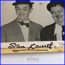 Stan Laurel & Oliver Hardy Rare Original Personalised Autographs / Signatures
