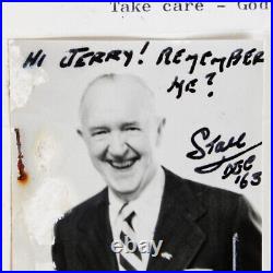 Stan Laurel Signed Photo from Jerry Lewis' Personal Collection COA Provenance