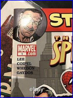 Stan Lee autographed Spider- Man Comic PSA/DNA Boldly signed in person. Stan Lee