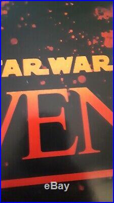 Star Wars Revenge of the Jedi signed in person autograph movie poster BAS COA