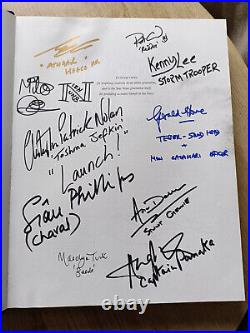Star wars encyclopedia signed book, must have, genuine, real, in person