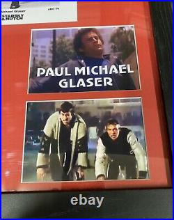 Starsky And Hutch David Soul And Paul Michael Glaser Signed 10x8 B/w Photo