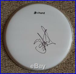 Stewart Copeland'The Police', hand signed in person 10 drum skin