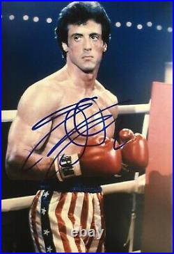 Sylvester Stallone signed autograph 12 X 18 Rocky photo, in-person, COA