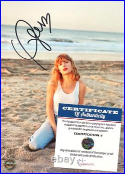 TAYLOR SWIFT Hand Signed 7x5 inch Color Photo Original Autograph with COA
