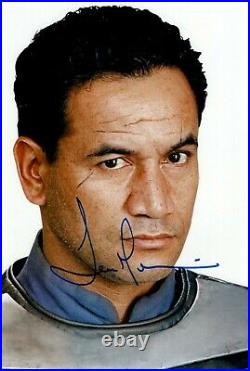 TEMUERA MORRISON signed autograph 20x30cm STAR WARS in Person autograph GREASE