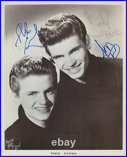 THE EVERLY BROTHERS in person signed glossy 8 x 10 inch PHOTO Don & Phil Everly