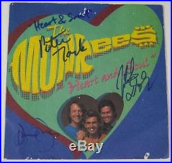 THE MONKEES Signed Autograph Heart & Soul 45 rpm Single Record x3 Davy Jones