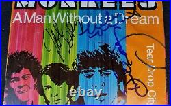THE MONKEES signed 45 sleeve in person AUTOGRAPH A Man Without A Dream 1969