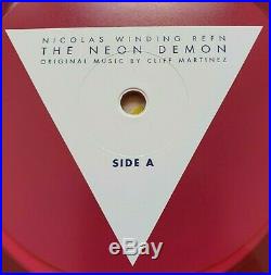 THE NEON DEMON In-Person Signed Vinyl RARE 2LP Nicolas Winding Refn Elle Fanning