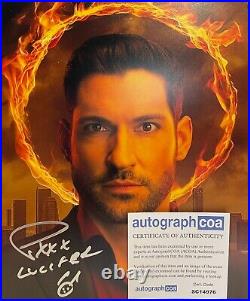 TOM ELLIS signed autograph 20x25cm LUCIFER in person autograph ACOA