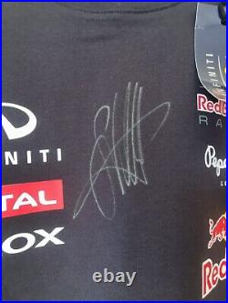 TSHIRT RED BULL RACING Daniel Ricciardo hand signed in person 2016