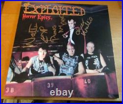 The Exploited Punk Band Wattie Signed Vinyl LP Album In Person + Hologram COA