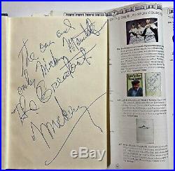 The Greer Johnson Collection Mickey Mantle Personal Item+spectacular Signed Book