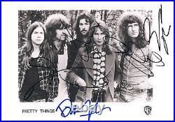 The Pretty Things genuine autograph 8x12 photo signed In Person English rock