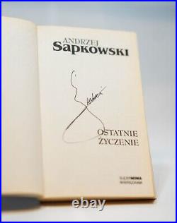 The Witcher Wiedzmin Ostatnie Zyczenie SAPKOWSKI Andrzej Autograph, Signed