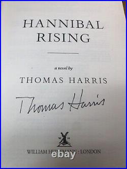 Thomas Harris Autograph signed Hannibal Rising UK First Edition 2006