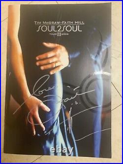 Tim McGraw Faith Hill Autograph Signed Soul 2 Soul 2006 Concert Program w COA