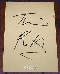 Tim Roth Authentic Hand Signed Autograph Page In Person Uacc Dealer