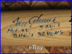 Tom Seaver Hof/92 Signed Autograph Rawlings 3 Line Inscription Personal Bat Psa