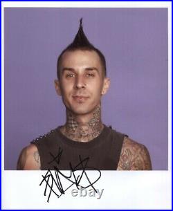 Travis Barker Blink 182 Signed 8 x 10 Photo Genuine In Person + Hologram COA