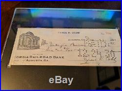 Ty Cobb signed autographed personal check 1930 SGC AUthentic