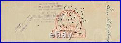 Tyrus Ty Cobb Hand Written & Signed Personal Check 1932 Psa Reviewed Bold Sig