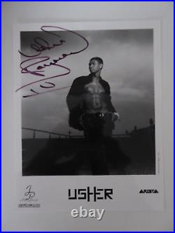 Usher Raymond, Autograph/Autograph, In-Person, Hand Signed, 2002, Promo, 20x25, Rare