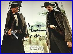 VAL KILMER Signed TOMBSTONE 11x17 Photo IN PERSON Autograph BAS COA Quote