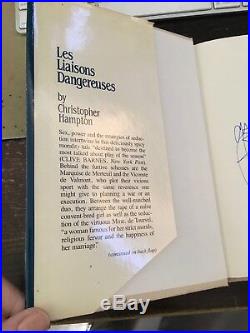 VERY RARE ALAN RICKMAN signed in person HC Les Liaisons Dangereuses script LOA
