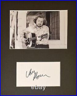 Van Morrison'Brown Eyed Girl', hand signed In Person mounted autograph