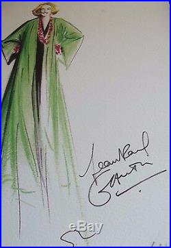 Very Rare Jean-Paul Gaultier autograph, In-Person signed reprint 611/1000