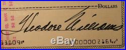 Vintage 1975 Ted Williams Signed Personal Check PSA/DNA Mint 9