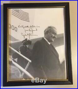 Vintage January 20, 1969 Lyndon B Johnson Framed Personalized Photo Signed