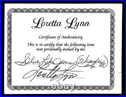 Vintage LORETTA LYNN Signed WRANGLER JEANS with AUTOGRAPH & LORETTA'S PERSONAL COA