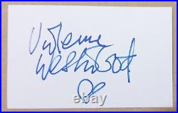 Vivienne Westwood Designer Hand Signed Autograph Card. In Person. Rare