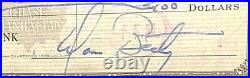 WARREN BEATTY INSANELY RARE 1960 ORIG. PERSONAL CHECK SIGNED WithREAL NAME BEATY