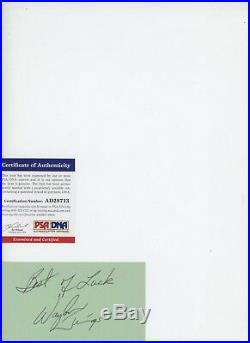 WAYLON JENNINGS In Person Autograph PSA SIGNED 3X5 Index Card PSA/DNA #AD28713