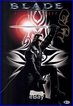 WESLEY SNIPES Signed BLADE 12x18 Photo IN PERSON Autograph BAS COA