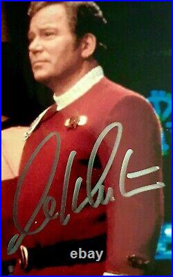 WILLIAM SHATNER AS JAMES T KIRK HAND SIGNED STAR TREK 10x8 PICTURE. IN PERSON