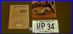 Walter Payton Signed License Plate From Actual Personal Car. Only 1 In Existence