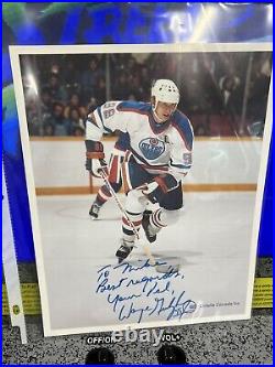 Wayne Gretzky Signed Autographed Edmonton Oilers 8x10 Photo Personalized