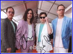 Weezer (Band) Fully Signed 8 x 10 Photo Genuine In Person + Holgram COA