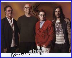 Weezer (Band) Fully Signed 8 x 10 Photo Genuine In Person + Hologram COA